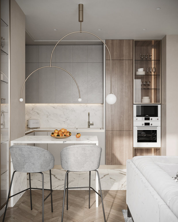 Фото из портфолио Квартира 62м2 для девушки ЖК Onyx Deluxe – фотографии дизайна интерьеров на INMYROOM