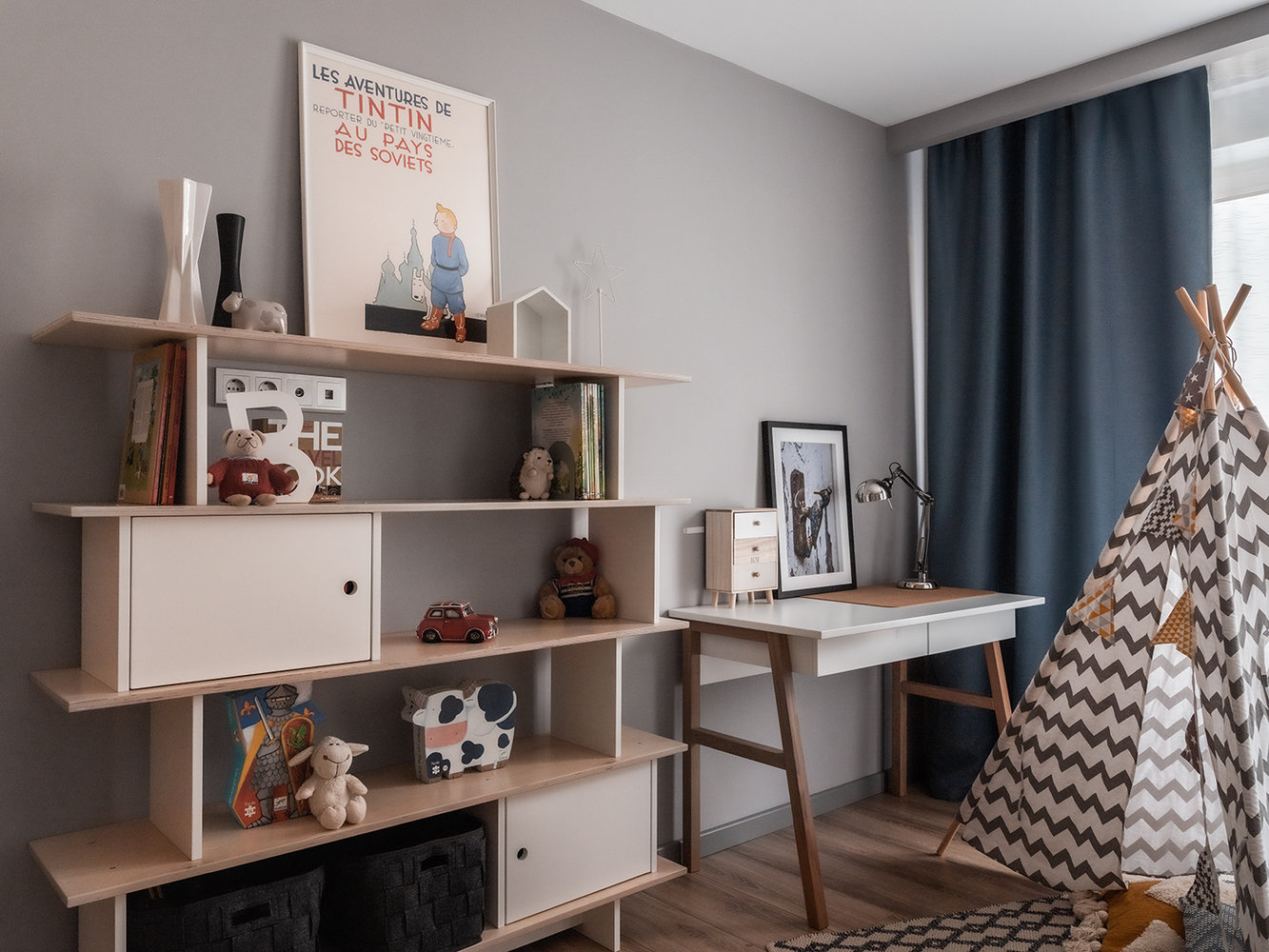 Фотография: Детская в стиле Современный, Квартира, Проект недели, Москва, Евгения Матвеенко, FlatsDesign, 3 комнаты, Более 90 метров – фото на INMYROOM Фотография: Детская в стиле Современный, Квартира, Проект недели, Москва, Евгения Матвеенко, FlatsDesign, 3 комнаты, Более 90 метров – фото на INMYROOM