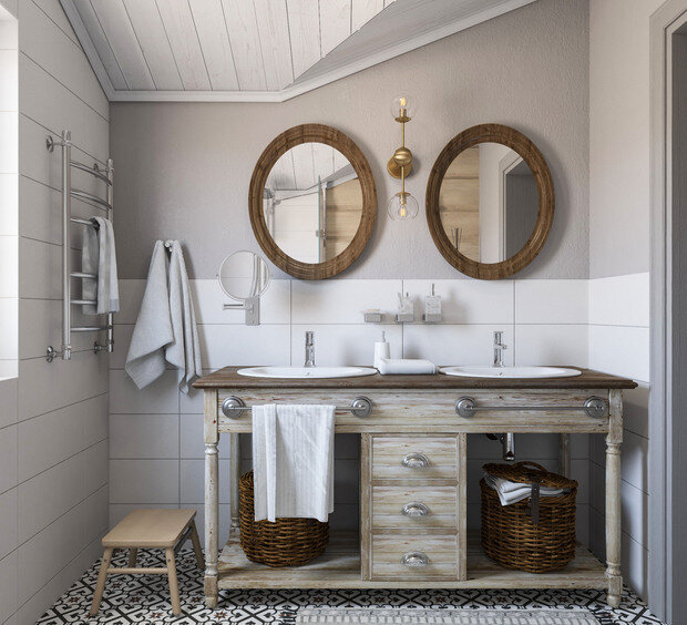 Фото из портфолио Дом из бруса – фотографии дизайна интерьеров на INMYROOM