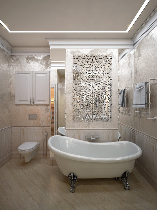 Фото из портфолио Проект квартиры с историей в самом сердце Москвы в роскошном классическом стиле – фотографии дизайна интерьеров на INMYROOM