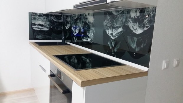 Фото из портфолио Кухонные фартуки из Стекла – фотографии дизайна интерьеров на INMYROOM