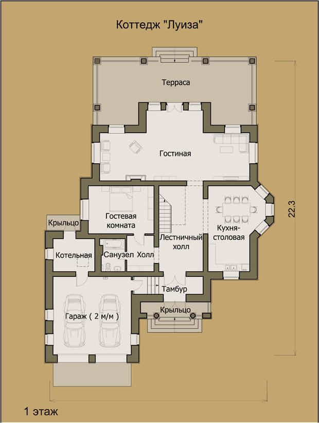 Фото из портфолио Луиза_305 кв.м. – фотографии дизайна интерьеров на INMYROOM