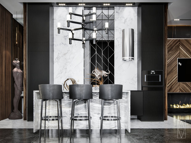 Фото из портфолио Интерьер кв в Москве 180м2 – фотографии дизайна интерьеров на INMYROOM