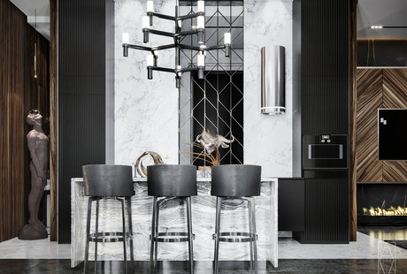 Интерьер кв в Москве 180м2