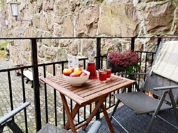 Фотография: Балкон, Терраса в стиле Прованс и Кантри, Современный, Малогабаритная квартира, Квартира, Швеция, Дома и квартиры – фото на INMYROOM