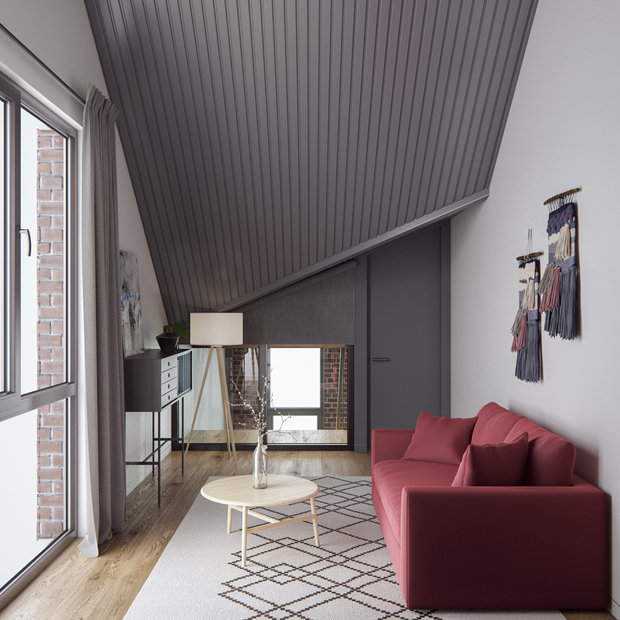 Фотография: Кабинет в стиле Лофт, Квартира, Проект недели, Москва, Айя Лисова, Монолитный дом, 4 и больше, Более 90 метров, ЖК «Рассвет», Aiya Design – фото на INMYROOM