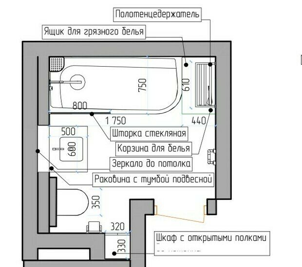 Фото из портфолио Санузел, 5 кв.м. – фотографии дизайна интерьеров на INMYROOM
