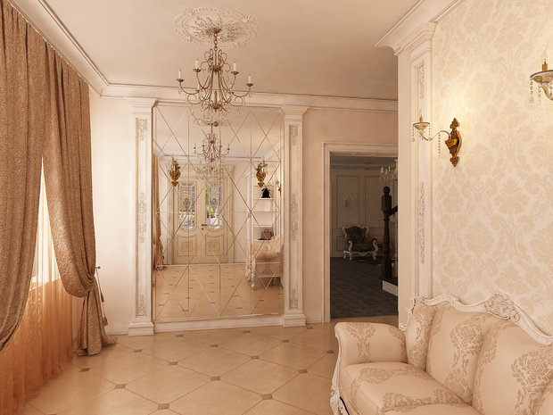 Фото из портфолио Светлая классика в Кисловодске – фотографии дизайна интерьеров на INMYROOM