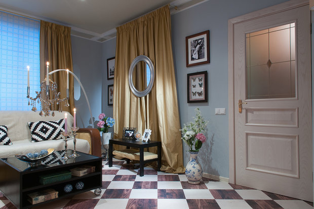 Фотография: Гостиная в стиле Прованс и Кантри, Эклектика, Кухня и столовая, Дом, Дома и квартиры – фото на INMYROOM