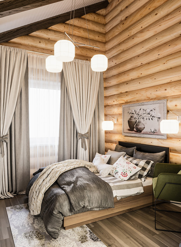 Фото из портфолио Дом из бруса, пос. Заозерье – фотографии дизайна интерьеров на INMYROOM