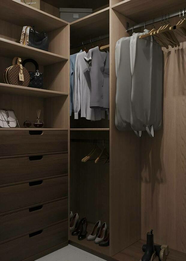 Фотография: Гардеробная в стиле Современный, Проект дня – фото на INMYROOM