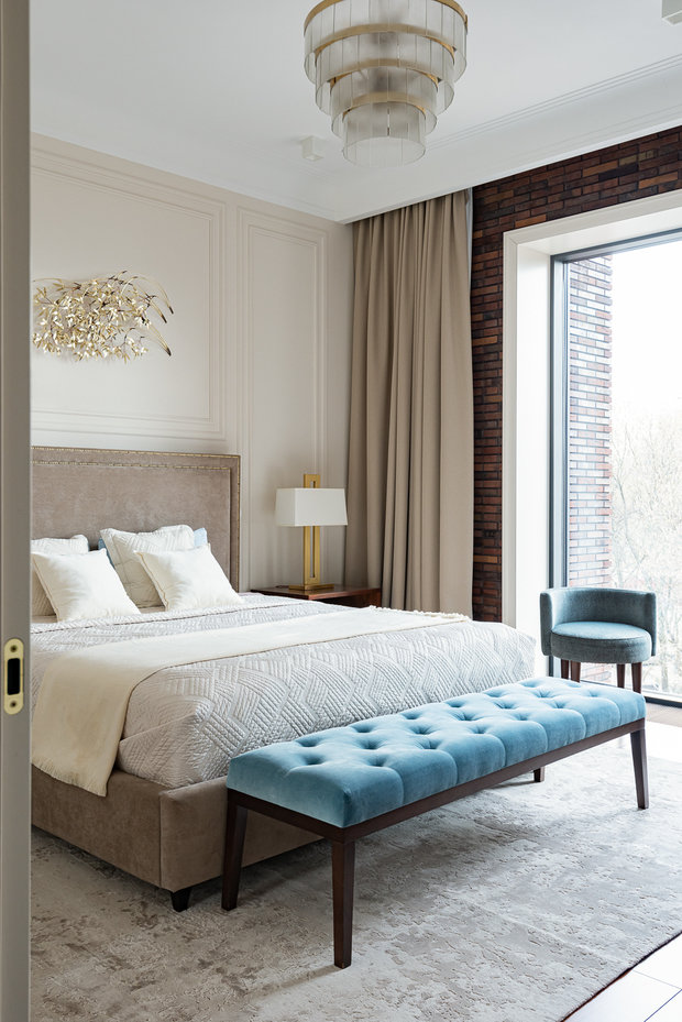 Фотография: Спальня в стиле Классический, Современный, Эклектика, Квартира, Проект недели, Москва, 4 и больше, Более 90 метров, Александр Белобородов – фото на INMYROOM
