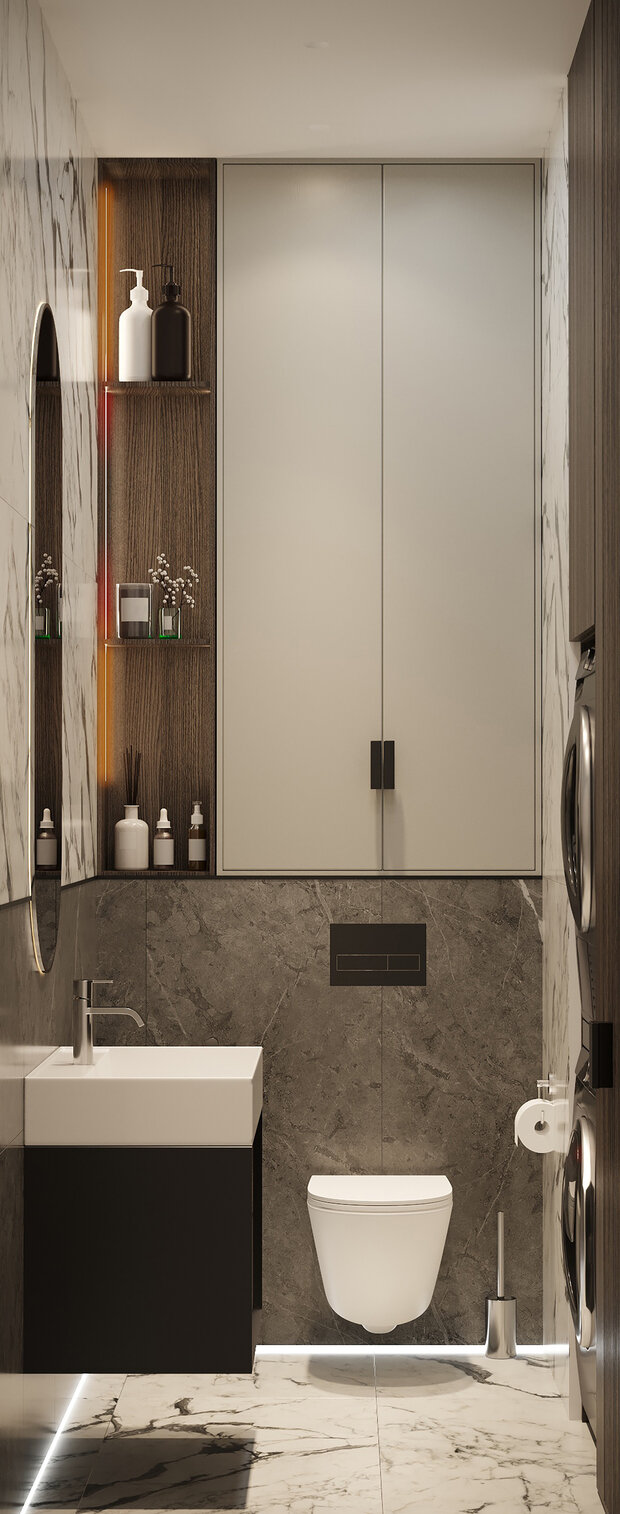 Фото из портфолио Интерьер видовой квартиры с террасой – фотографии дизайна интерьеров на INMYROOM