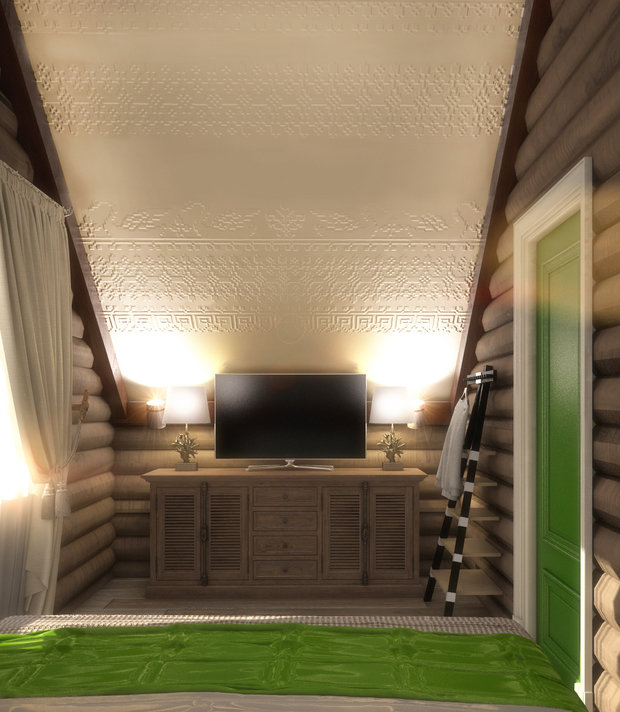 Фото из портфолио Уютный маленький гостевой домик г.Реж – фотографии дизайна интерьеров на INMYROOM