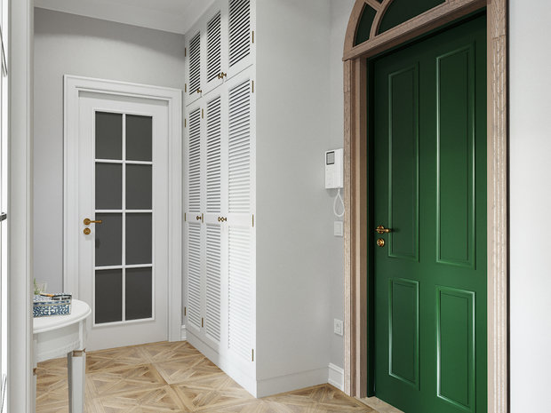 Фото из портфолио Интерьер 1-комнатной квартиры в ЖК Золотые купола – фотографии дизайна интерьеров на INMYROOM