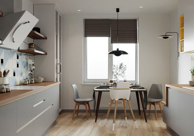 Фотография: Кухня и столовая в стиле Современный, Скандинавский, Квартира, Проект недели, Санкт-Петербург, 3 комнаты, Более 90 метров, Start Design – фото на INMYROOM