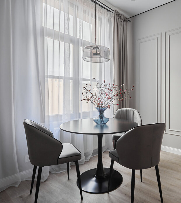 Фотография: Кухня и столовая в стиле Современный, Малогабаритная квартира, Квартира, Проект дня, Санкт-Петербург, 1 комната, 40-60 метров, Александра Войнова – фото на INMYROOM