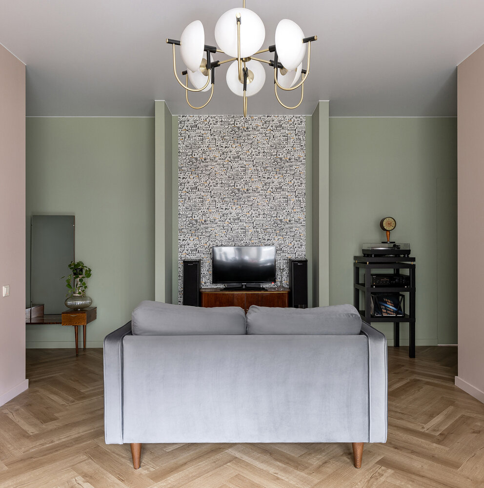 Фотография: Гостиная в стиле Современный, Квартира, Проект недели, Санкт-Петербург, 3 комнаты, 60-90 метров, Наталья Васильева – фото на INMYROOM Фотография: Гостиная в стиле Современный, Квартира, Проект недели, Санкт-Петербург, 3 комнаты, 60-90 метров, Наталья Васильева – фото на INMYROOM