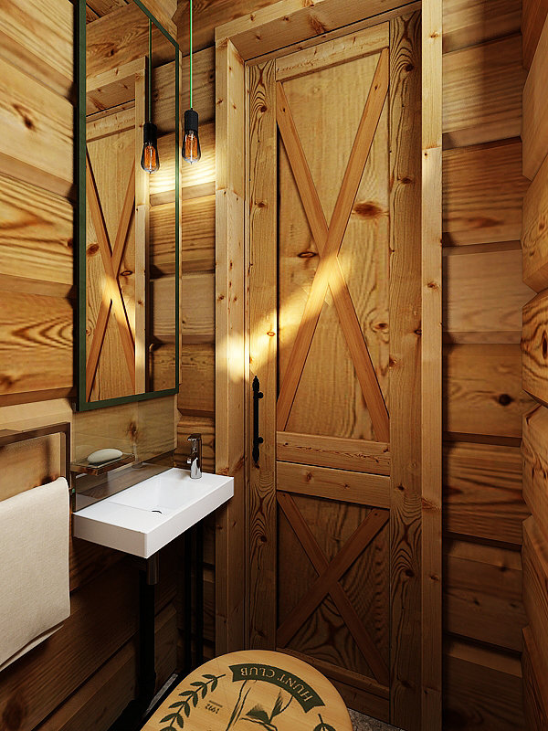 Фото из портфолио Баня в стиле  шале – фотографии дизайна интерьеров на INMYROOM