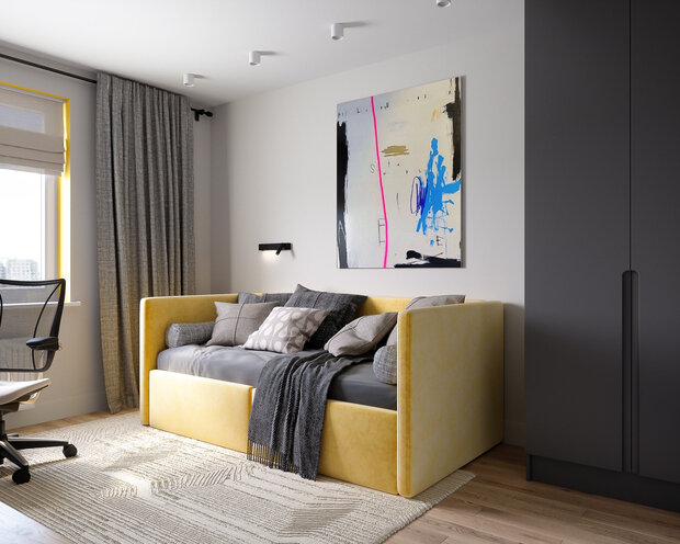 Фотография: Детская в стиле Современный, Квартира, Проект недели, Москва, 3 комнаты, 60-90 метров, Inside, Ольга Усачева – фото на INMYROOM