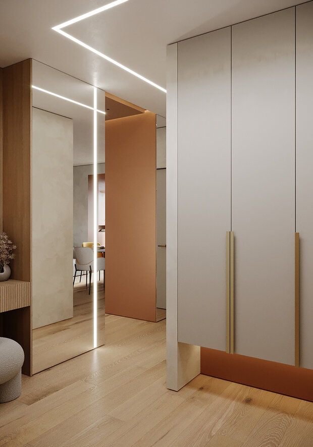 Фотография: Прихожая в стиле Современный, Минимализм, Квартира, Проект недели, Москва, 3 комнаты, 60-90 метров, Buro DA, Анастасия Калинина, Дарья Митина – фото на INMYROOM