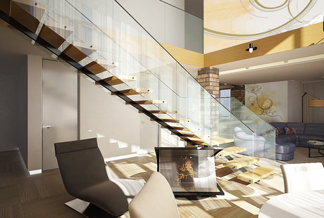 Двухярусная квратира. Лофт. 220м2