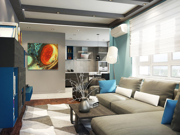 Фото из портфолио Квартира для холостяка, Нижний Новгород – фотографии дизайна интерьеров на INMYROOM