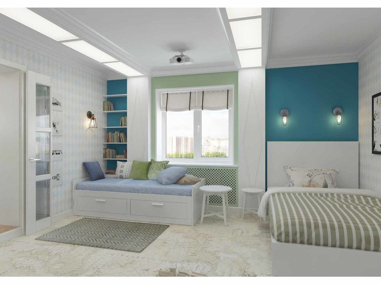 Фото из портфолио "Дотянуться до звезды". Проект квартиры 100 кв.м. – фотографии дизайна интерьеров на INMYROOM Фото из портфолио "Дотянуться до звезды". Проект квартиры 100 кв.м. – фотографии дизайна интерьеров на INMYROOM