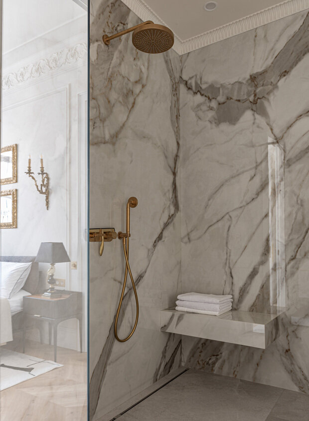 Фотография: Ванная в стиле Классический, Современный, Квартира, Проект дня, Кирпичный дом, 2 комнаты, 60-90 метров, Оксана Пастернак – фото на INMYROOM