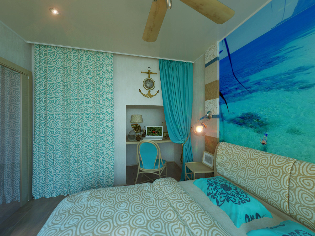 Фото из портфолио средиземноморская спальня для Дины – фотографии дизайна интерьеров на INMYROOM Фото из портфолио средиземноморская спальня для Дины – фотографии дизайна интерьеров на INMYROOM