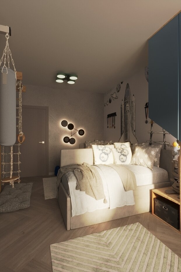 Фото из портфолио Детская для двух мальчиков – фотографии дизайна интерьеров на INMYROOM