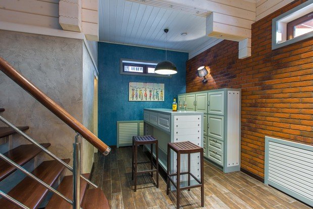 Фото из портфолио Загородный 5-ти уровневый дом из клееного бруса – фотографии дизайна интерьеров на INMYROOM