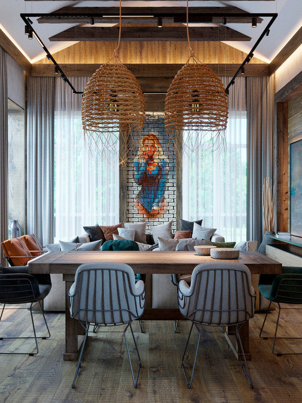 Фото из портфолио Выразительный дизайн проект в стиле комикс-арт – фотографии дизайна интерьеров на INMYROOM