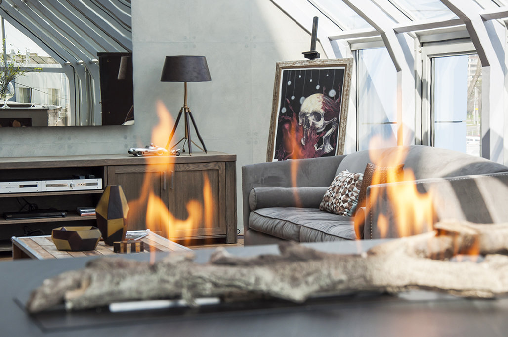 Фотография: Гостиная в стиле Лофт, Квартира, Дома и квартиры, Проект недели – фото на INMYROOM