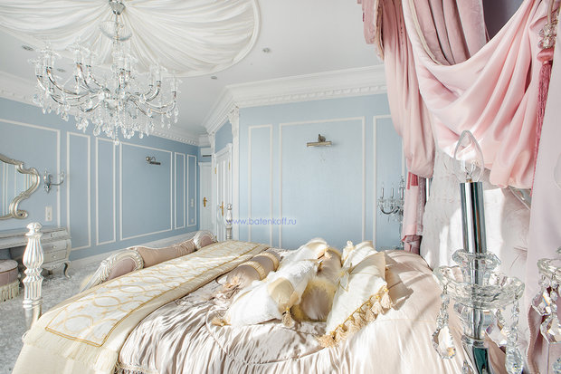 Фото из портфолио Фото реализованной спальни в квартире по проекту от Батенькофф классика – фотографии дизайна интерьеров на InMyRoom.ru