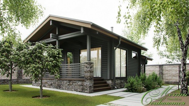 Фото из портфолио Проект дома с мансардой – фотографии дизайна интерьеров на INMYROOM