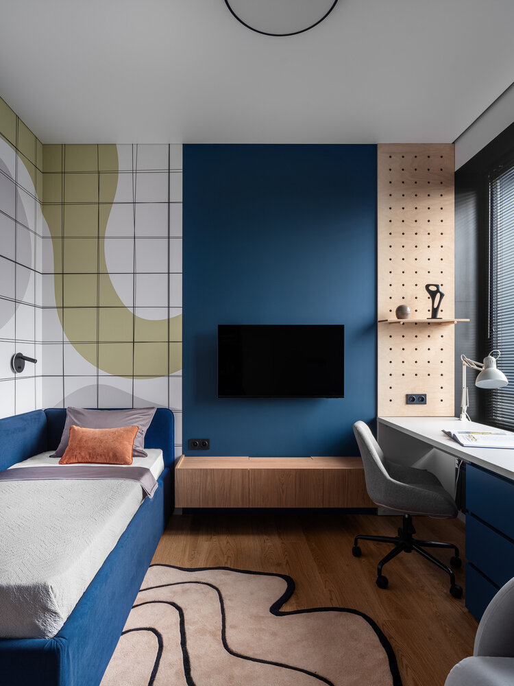 Фотография: Детская в стиле Современный, Квартира, Проект дня, Москва, 4 и больше, Более 90 метров, Фестиваль-Парк 2, Екатерина Шевелева – фото на INMYROOM