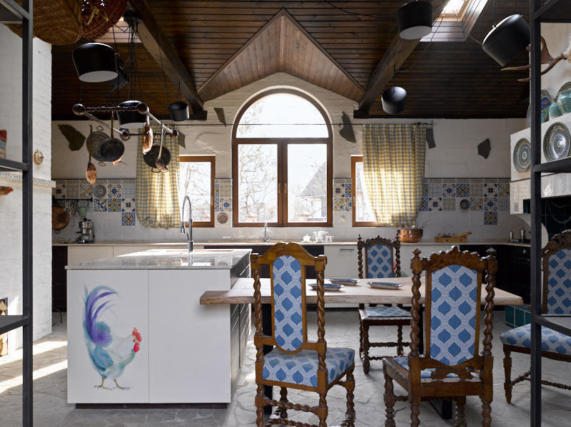 Фотография: Кухня и столовая в стиле Прованс и Кантри, Наталья Гусева, Подмосковье, Дом и дача, 40-60 метров – фото на INMYROOM Фотография: Кухня и столовая в стиле Прованс и Кантри, Наталья Гусева, Подмосковье, Дом и дача, 40-60 метров – фото на INMYROOM