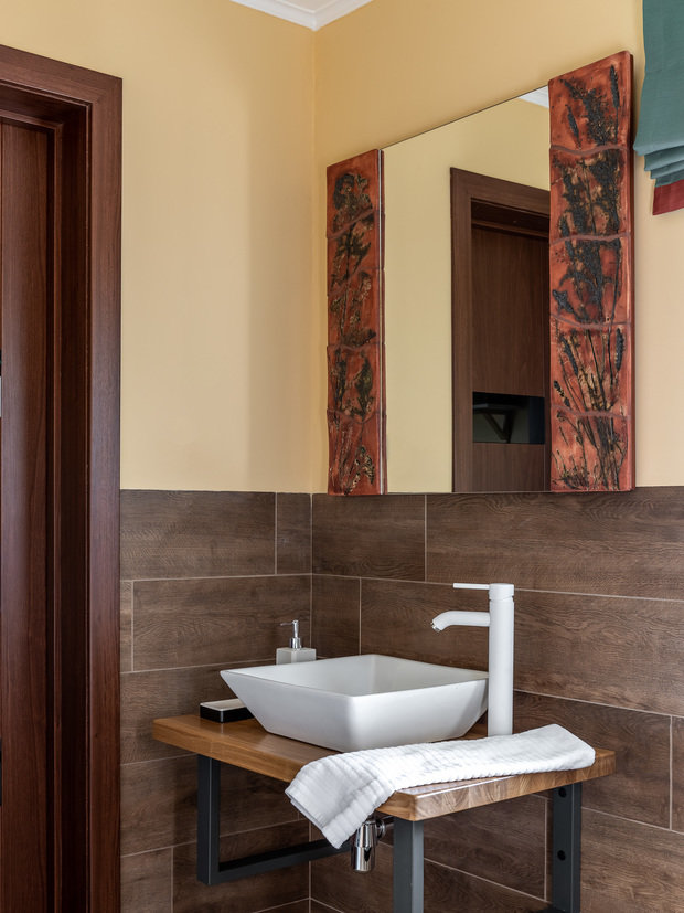 Фотография: Ванная в стиле Современный, Прованс и Кантри, Дом, Проект недели, Дача, Дом и дача, 4 и больше, Более 90 метров, Самарская область, Ольга Бикбова – фото на INMYROOM