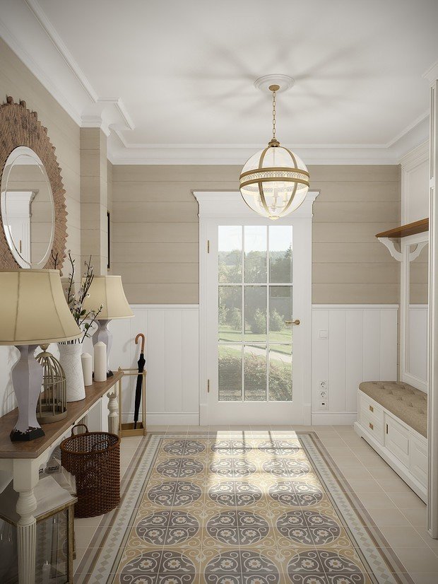 Фотография: Прихожая в стиле Прованс и Кантри, Классический, Дом, Советы, Дача, оксана евдокимова, мм-2 – фото на INMYROOM