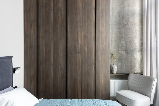 Фотография: Спальня в стиле Минимализм, Современный, Квартира, Проект дня, Киев, PLANiUM, 4 и больше, Более 90 метров – фото на INMYROOM