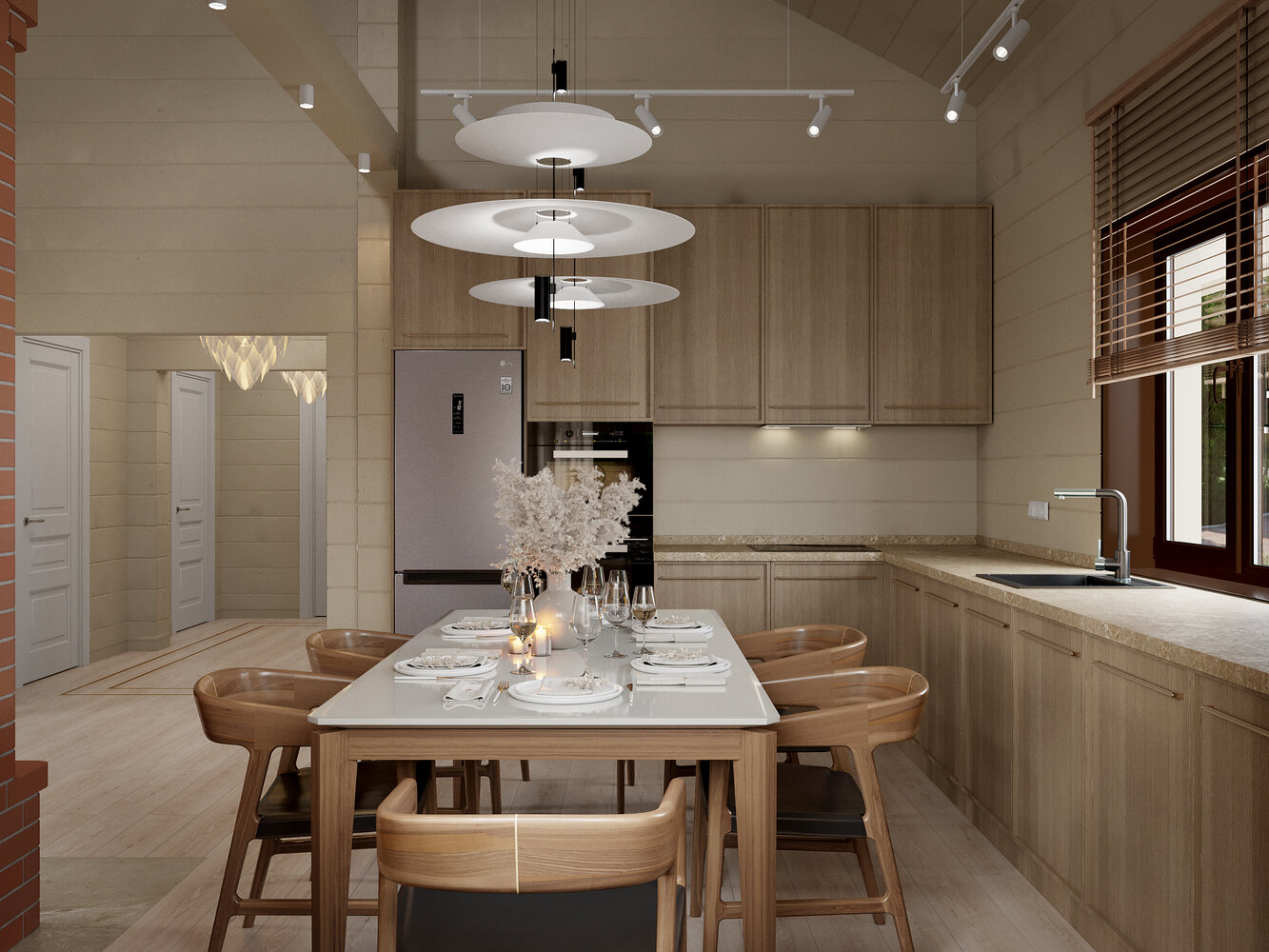 Фотография: Кухня и столовая в стиле Современный, Минимализм, Дом, Проект недели, Эко, Дом и дача, 3 комнаты, Более 90 метров, Башкортостан, Юлия Сафина – фото на INMYROOM Фотография: Кухня и столовая в стиле Современный, Минимализм, Дом, Проект недели, Эко, Дом и дача, 3 комнаты, Более 90 метров, Башкортостан, Юлия Сафина – фото на INMYROOM