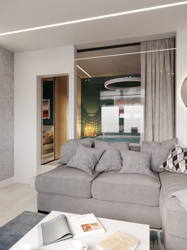 Фото из портфолио Студия для молодого человека. Вид на Елагин – фотографии дизайна интерьеров на INMYROOM