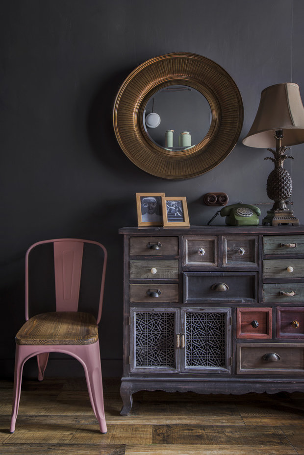 Фотография: Гостиная в стиле Эклектика, Квартира, Проект недели, Москва, 1 комната, 2 комнаты, до 40 метров, 40-60 метров, Наталия Турченко – фото на INMYROOM