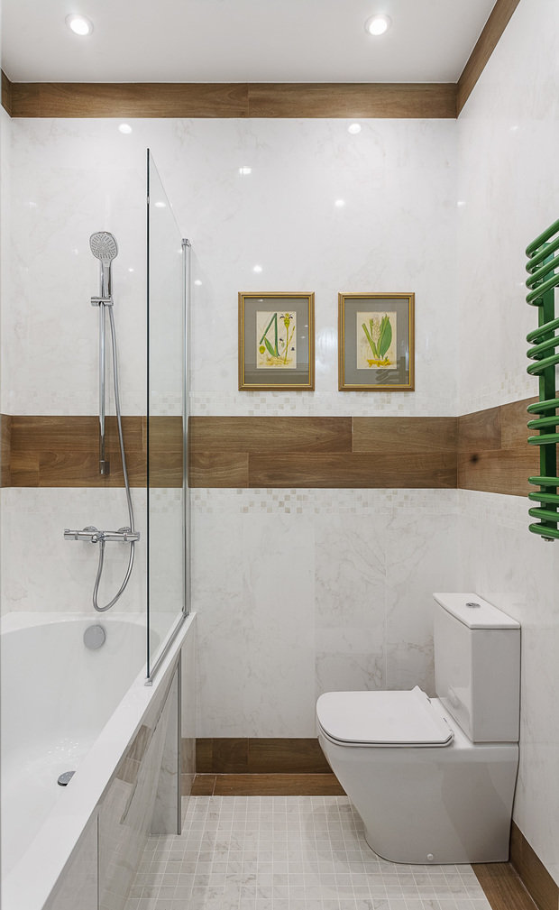 Фотография: Ванная в стиле Современный, Квартира, Проект недели, Москва, Марина Саркисян, Сергей Красюк, новостройка, 4 и больше, Более 90 метров – фото на INMYROOM