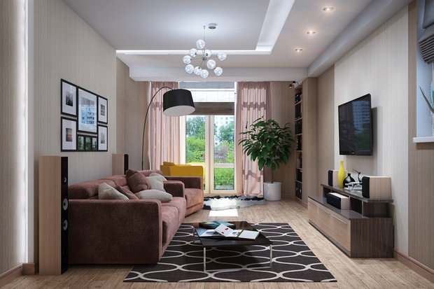Фото из портфолио Модная квартира в Севастополе – фотографии дизайна интерьеров на INMYROOM