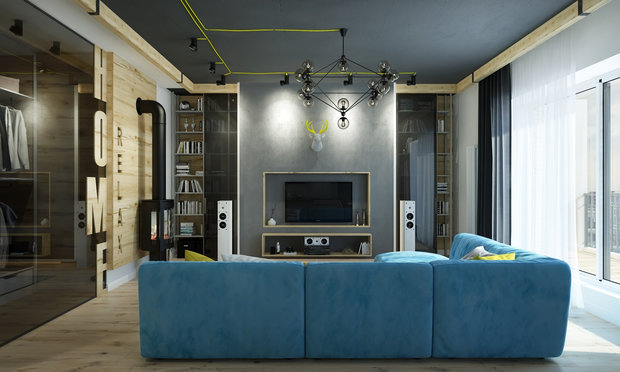 Фото из портфолио лофт гостиной – фотографии дизайна интерьеров на INMYROOM