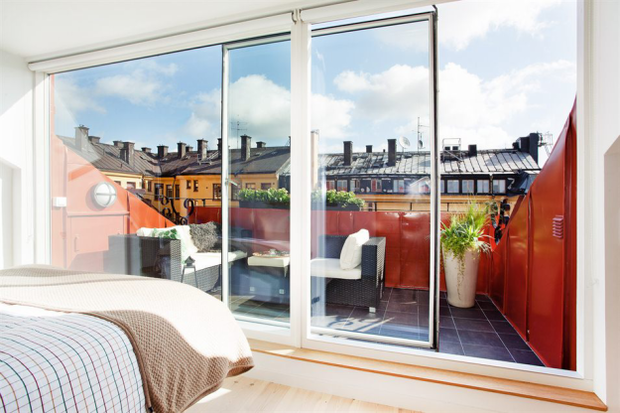 Фотография: Балкон, Терраса в стиле Скандинавский, Лофт, Малогабаритная квартира, Квартира, Дома и квартиры – фото на INMYROOM