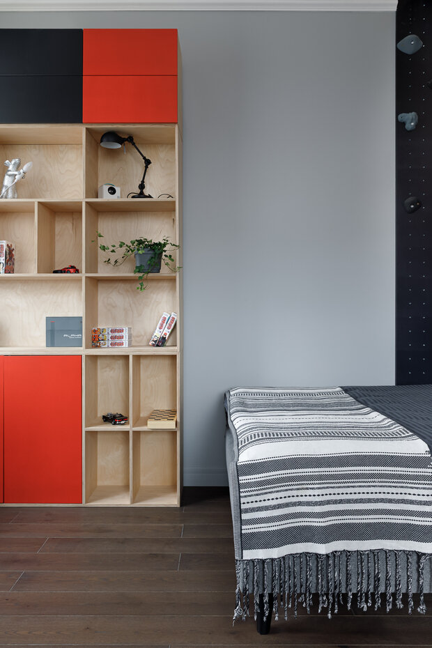 Фотография: Детская в стиле Современный, Квартира, Проект дня, Москва, Сталинка, Кирпичный дом, 4 и больше, Более 90 метров, Марина Рукавишникова – фото на INMYROOM