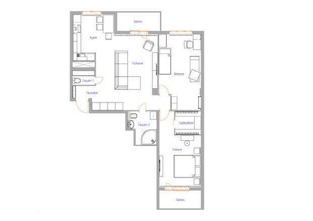 Фото из портфолио г. Пермь, ул. Макаренко – фотографии дизайна интерьеров на INMYROOM